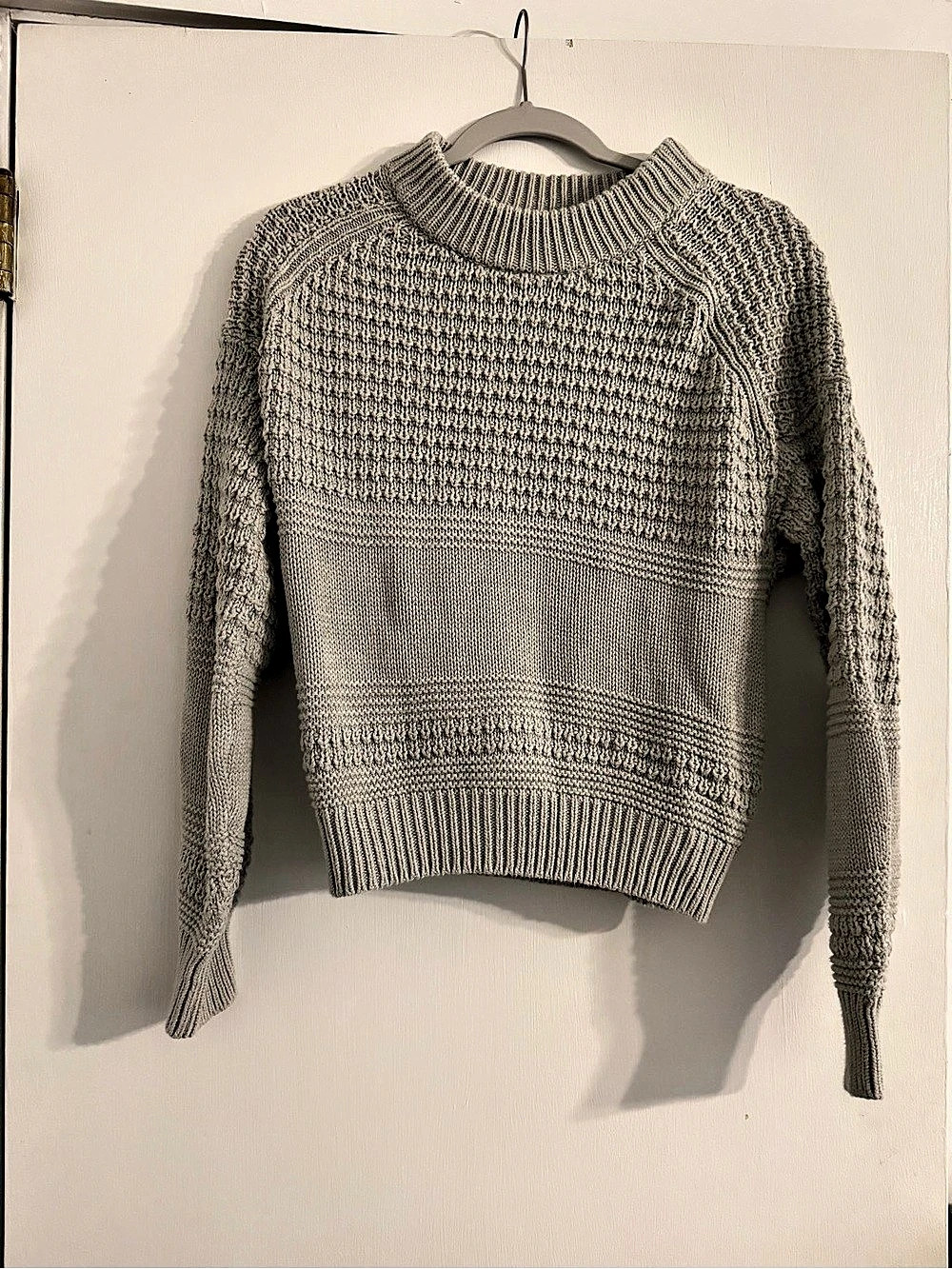 Universal Thread Textured Mock Turtleneck Pullover Sweater Gray Sweater Small